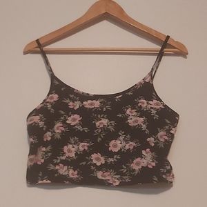 Crop spaghetti straps top